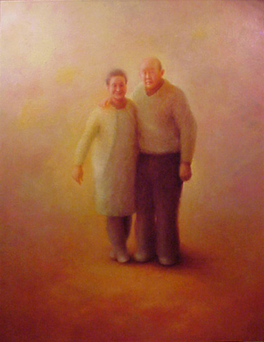"Parents" by Yoko Asari, original oil painting